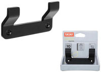 Вешалка для ванной Tatay 52126 Cueir dublu pentru baie Onyx 10x5.3x2.2cm negru