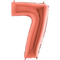 Цифра "7" с Гелием - Розовое Золото