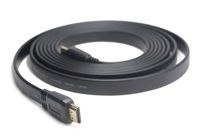 Cable HDMI to HDMI  1.8m  Cablexpert FLAT male-male, 19m-19m (V1.4), Black