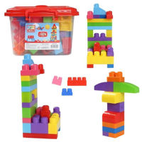 Конструктор miscellaneous 3042 Găleată cu blocuri strălucitoare Play Blox, 56 piese