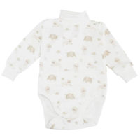 Детская одежда Minikin 242640186 My Love Боди-гольф молочный с рисунком 12-18мес (86см)