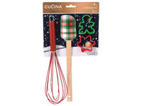 Set ustensile de cofetarie Cucina spatula, tel si 2 forme