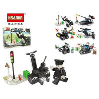 Конструктор Promstore 43915 Конструктор Hsanhe mini Police 14x9.3x4.4cm, 6 видов