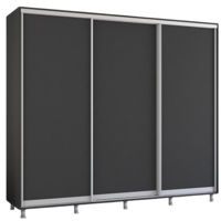 Dulap Mobildor-Lux Aron uși glisante din PAL (240x60x210H cm) Anthracite