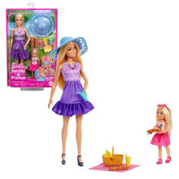 Кукла Barbie JBF43 Malibu și Chelsea, cu accesorii
