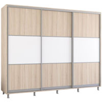 Dulap Mobildor-Lux Aron uși glisante din PAL orizontal (270x60x210H cm) Sonoma