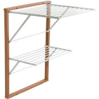 Сушилка для белья Arredamenti Italia Kevin, настенная, широкое крыло, вишневое дерево