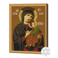 Картина по номерам Art Gallery QB200327 Mozaic cu diamante patrate 40x50cm Icoana Maicii Domnului