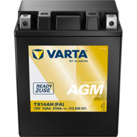 Автомобильный аккумулятор Varta 12V 12AH 210A(EN) клемы 1 (133x90x164) YTX14AH-BS AGM (512909021K542)