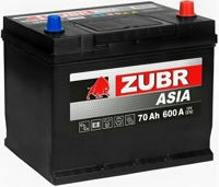 Автомобильный аккумулятор Zubr Ultra Asia 70 Ah L+