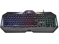 Игровая клавиатура Qumo Spirit, 12 клавиш Fn, 19-KRO, подставка для запястий, Подсветка, Черный, USB