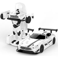 Игрушка Rastar 62300 Die cast 1:32 Mercedes-Benz GT3 Transformable car, alba, 58371