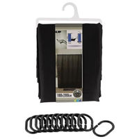 Занавеска для ванной Tendance 55693 180x200cm poliester, negru