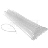 купить Стяжки нейлоновые для кабеля 3.4 x 200мм белые (100шт) HARDEN в Кишинёве