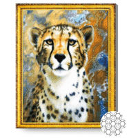 Картина по номерам Art Gallery GA82549 Mozaic cu diamante 40x50cm Ghepard