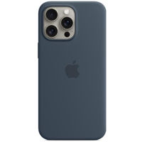Husă pentru smartphone Apple iPhone 15 Pro Max Silicone MagSafe Storm Blue MT1P3