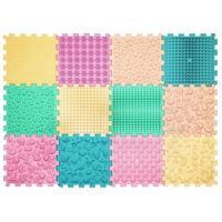 Коврик игровой Ortek 13244 Covoras masaj picioare - Pastel Mix 12809 (12 buc)