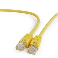 1.5m, Patch Cord  Yellow, PP12-1.5M/Y, Cat.5E, Cablexpert, molded strain relief 50u" plugs
