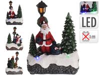 Сувенир LED "Дед Мороз, фонарь, фигуры" 12Х5.5cm