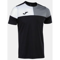 Одежда для спорта Joma Crew V Short Sleeve T-Shirt Black Grey White (3XS) 103084.111