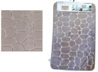 Коврик для ванной MSV 56190 Pebble 50x80cm bej-gri, microfibra
