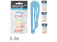 Set Agrafe pentru par Eleganza "Clip" 6buc. 3/4/5cm, metal