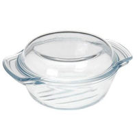 Форма для выпечки Promstore 46924 для МВП/духового шкафа круг 1l, 20x17x7.1cm, крышка