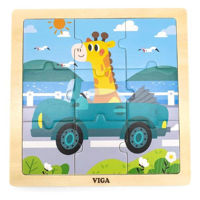 Головоломка Viga 44629 Puzzle din lemn Automobilul, 9 elem.