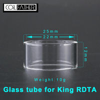 Coil father king rdta replacement glass