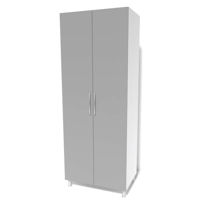 Шкаф Smartex N6 80cm Белый/Графит