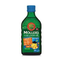 Mollers Cod Liver Oil Omega-3 aroma tutti-frutti 250 ml