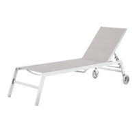 Mobilier pentru grădină Technoworker Sezlong KATSIKI Gri deschis (C2037A)