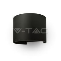 217081 Aplica spot exterior Led 6W rotund negru IP65 3000K V-Tac