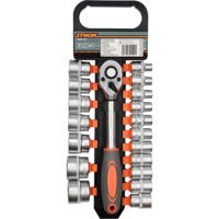 Набор головок, бит, насадок Sthor 58634 Trusa chei tubulare cu antrenor 1/2",19elem.
