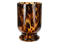 Vaza din sticla "Cupa" 21X15cm Brown Dots