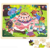 Головоломка Viga 44644 Puzzle din lemn Aniversare, 24 elem.