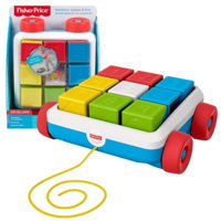 Игрушка каталка Fisher Price GJW10 Jucărie de tras, cu set de construcție (9el)