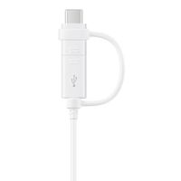 Кабель для моб. устройства Samsung Combo Type-C & Micro USB, White