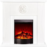 Șemineu electric ArtFlame Benedict & Corsica, 1000x1000x240 mm, Alb