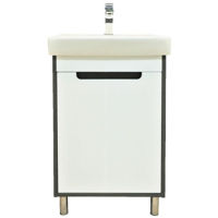 Шкаф под умывальник Bayro Venus под умыв. Neon 450 правый бетон чикаго тёмный