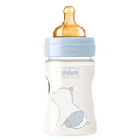 Chicco Biberon din plasric cu tetina din latex Original Touch,0+ luni, 150 ml