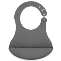 Bavețică BabyJem 718 Baveta din silicon Gri