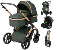 Детская коляска Kikka Boo Darling Army Green 2024, transformabil 3in1 (3800171209687)
