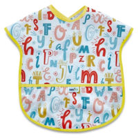 Bavețică BabyJem 788 Baveta cu buzunar Alfabet, 28x41 cm