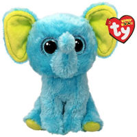 Jucărie de pluș TY TY37359 Elefantul albastru Trunkles 15cm (Beanie Boos)