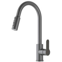 Смеситель кухонный Backer HIX 3281 Gun Gray