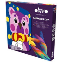 Набор для творчества Okto 25013 Tablou 3D pe numere din plastilină aerată Air Clay 24x24cm: Ursuleț
