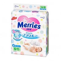 Merries Scutece S, 4-8 kg, 82 buc.