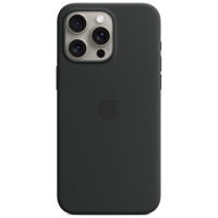 Husă pentru smartphone Apple iPhone 15 Pro Max Silicone MagSafe Black MT1M3