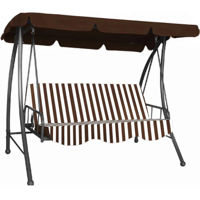 Mobilier pentru grădină Waltz C1077 Lefkada (Cafeniu cu dungi albe)